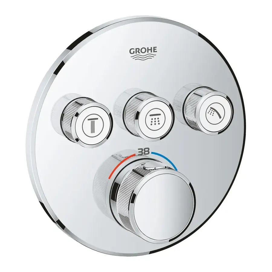 Термостат прихованого монтажу на 3 споживача Grohe Grohtherm SmartControl (29121000)