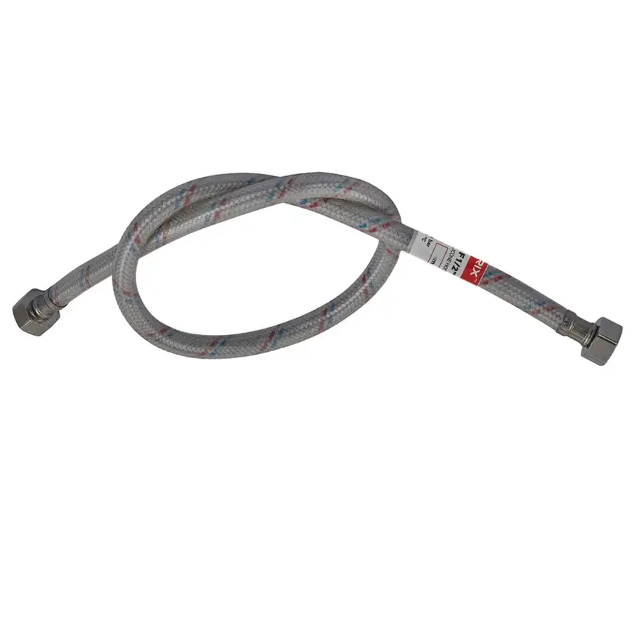 Гнучкий шланг для підключення води гайка 1/2 - гайка 1/2 (40 см) (силік. оболонка) Zerix (ZX3008)