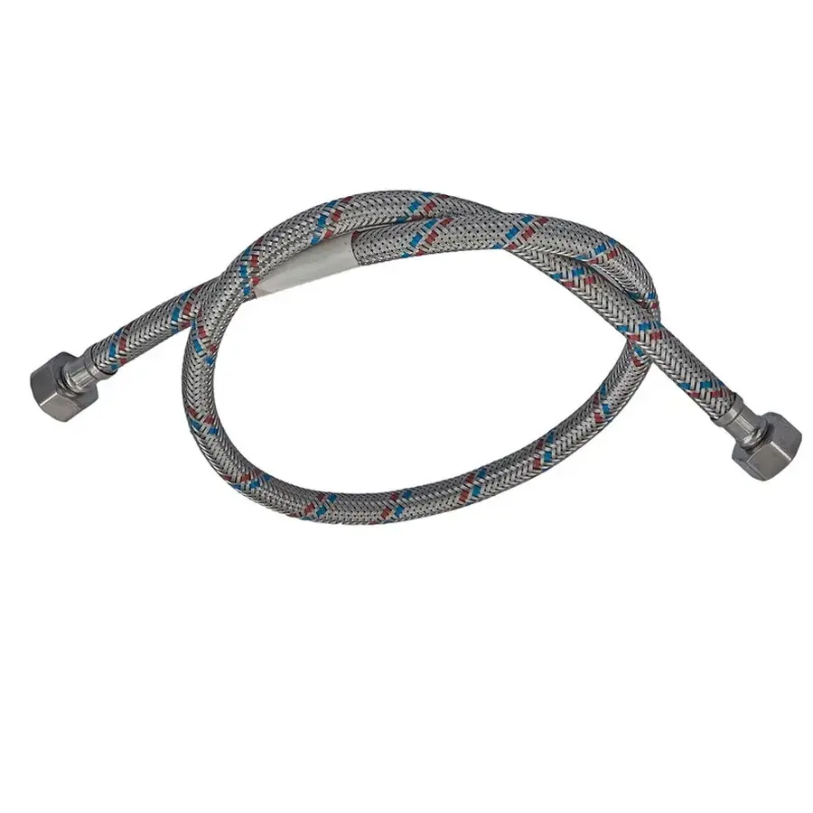 Гнучкий шланг для підключення води гайка 1/2'' - гайка 1/2'' (30 см) Zerix (ZX1549)