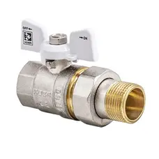 Кран з американкою 1/2" (Koer KR.227.W) білий (KR0015)