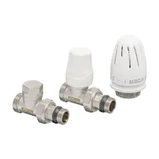 Комплект для підключення радіатора Koer SET-15 - 1/2"x3/4" (прямий) з термоголовкою ЗЗ (KR3180) Комплект для підключення радіатора Koer SET-15 - 1/2"x3/4" (прямий) з термоголовкою ЗЗ (KR3180)