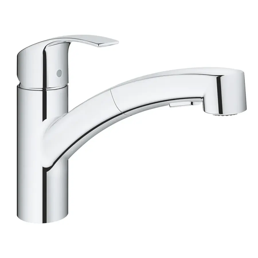 Змішувач для кухні з висувним виливом Grohe Eurosmart (30305000)