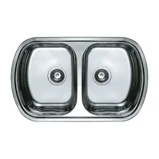 Мийка кухонна Haiba 80x49 Double (decor) (HB0572)