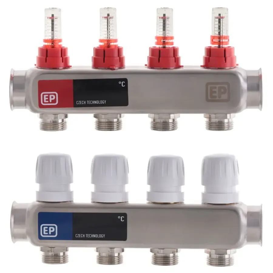 Колекторний блок з расxодомерамі Europroduct EP.S1110-04 1 "x4 (EP4980)