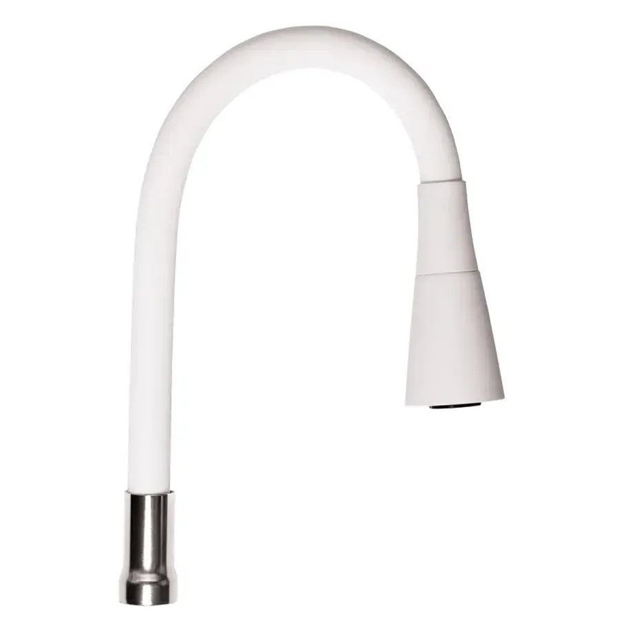 Вилив для змішувача гнучкий білий Zerix SPS-02 (ZX3040)