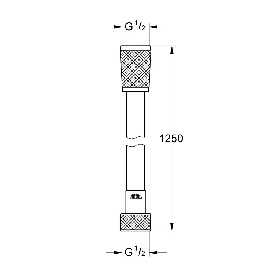 Душовий шланг 1250 Grohe Silverflex (28362000)