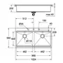 Мийка кухонна Grohe EX Sink K800 Подвійна (120 cm) (31585SD0)