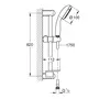 Душовий гарнітур зі штангою, 2 режими струменю Grohe New Tempesta Classic (27926001)