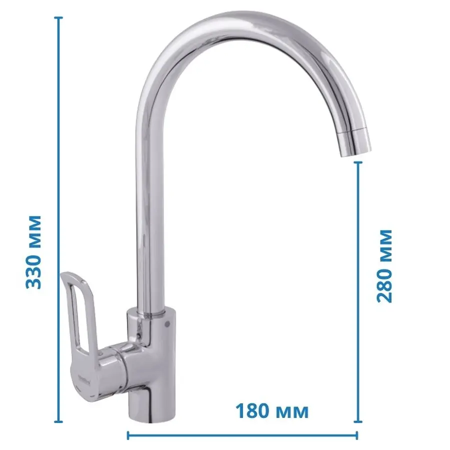 Змішувач для кухні Haiba Adel 017 (HB1008)