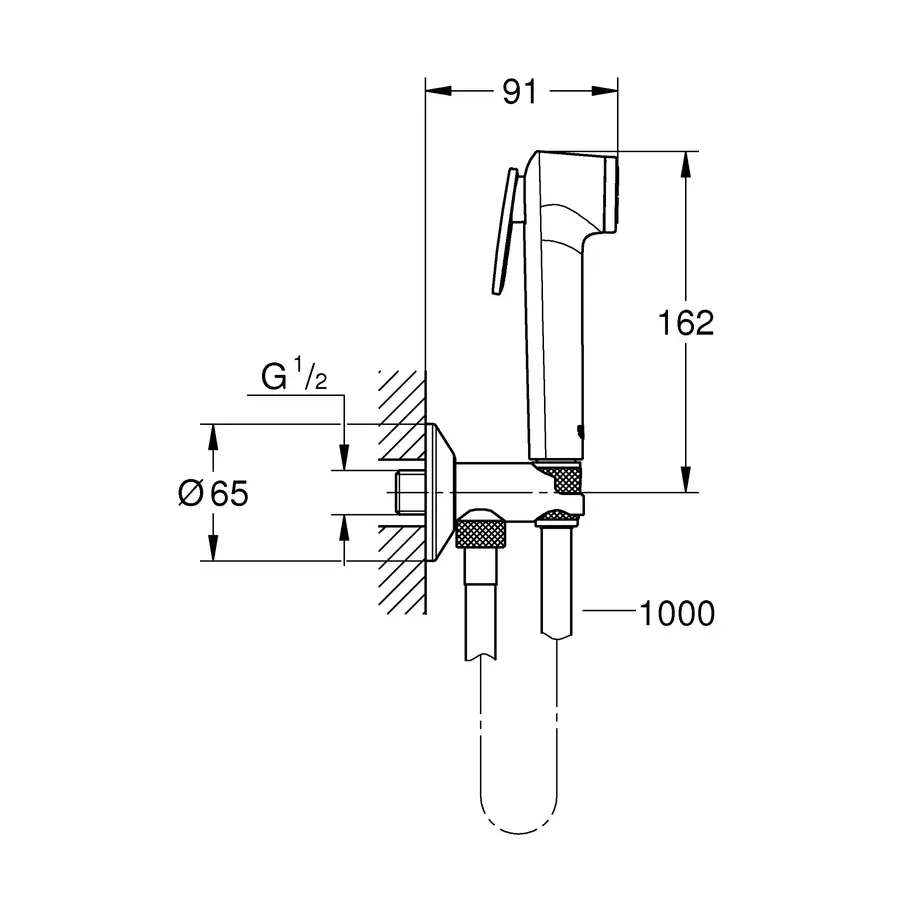 Гігієнічний душовий набір Grohe Tempesta-F Trigger Spray (26358000)