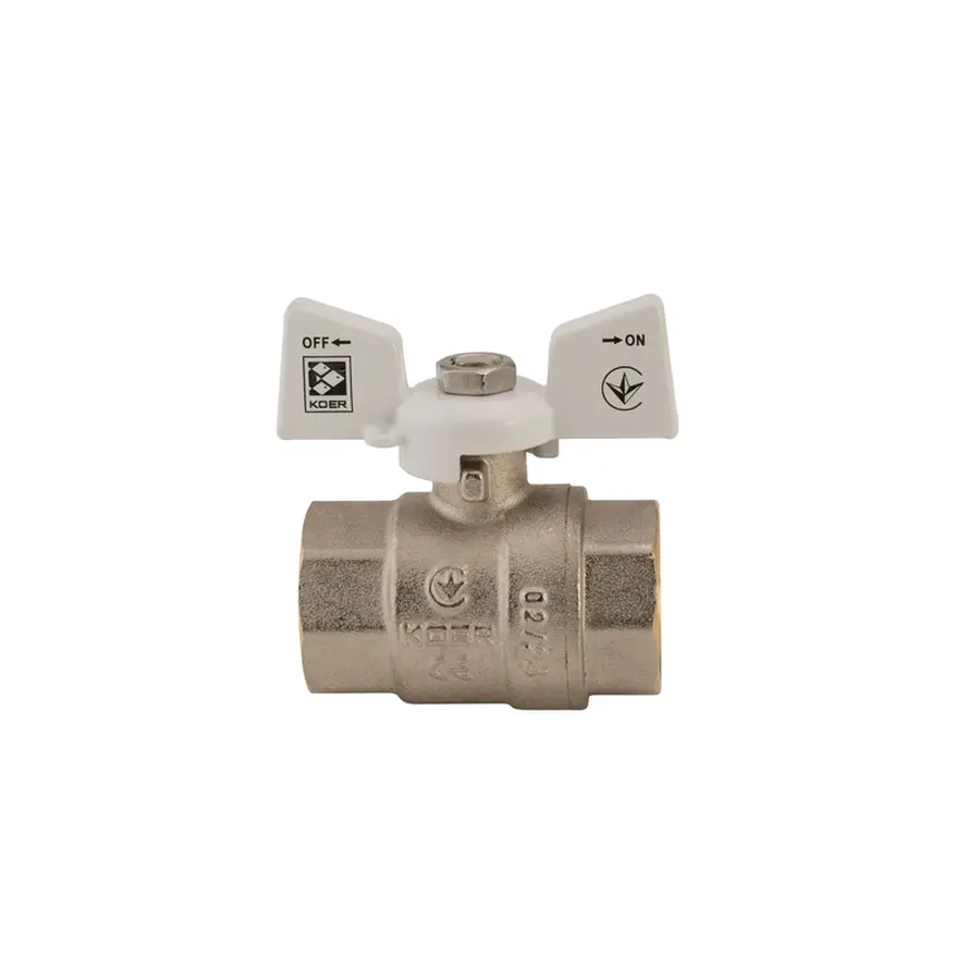 Кран кульовий Koer 3/4" ГГМ (KR.217.W) білий (KR0179)