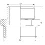 Ніпель редукційний 1 / 2''x1 "Koer KF.N0610 (KF0035)