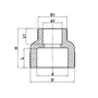 Муфта редукційна ВВ 110x75 PPR Koer K0217.PRO (KP2582)