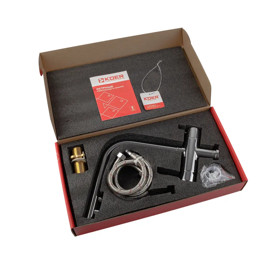 Змішувач для кухні з виходом для питної води KOER KB-72001-01 (KR3391)