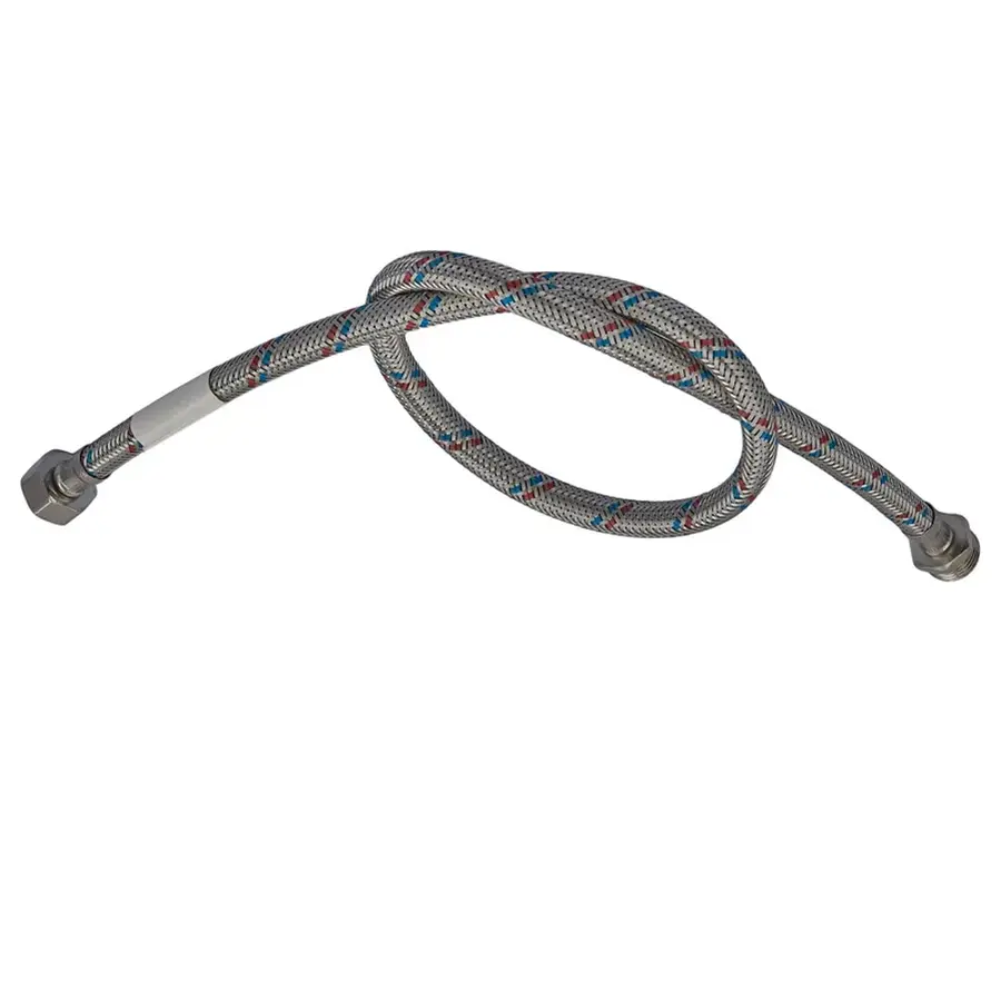 Гнучкий шланг для підключення води гайка 1/2'' - Штуцер 1/2'' (200 см) Zerix (ZX1569)