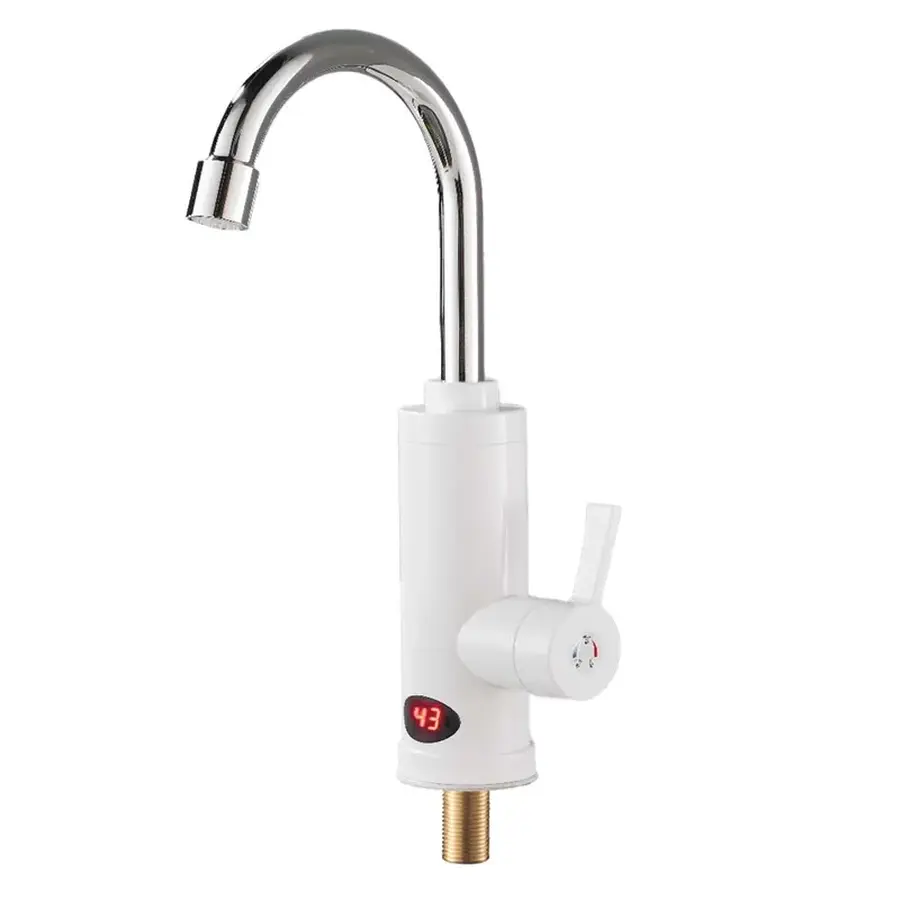 Водонагрівач 3,3 kW проточний, з індикатором температури, на мийку ZERIX ELW07-E (ZX4781)