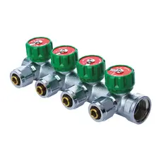 Колектор для теплої підлоги з фітингом Koer KR.1121-4 3/4"x4 ways (KR2652)