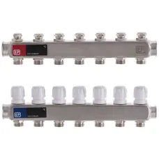 Колекторний блок з термостат. клапанами Europroduct EP.S1100-07 1"x7 (EP4994)