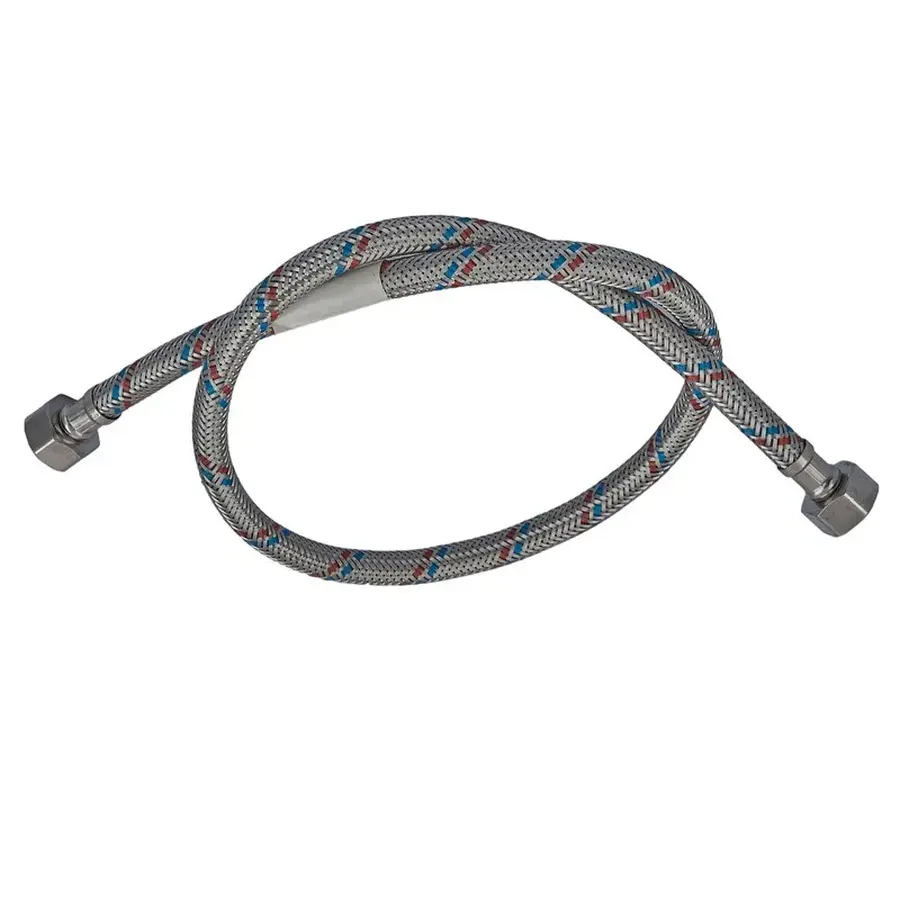 Гнучкий шланг для підключення води гайка 1/2'' - гайка 1/2'' (50 см) Zerix (ZX1551)