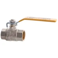 Кран кульовий KOER KR.214.G - 1/2" FF ГГВ YELLOW, ручка "важіль" жовта (KR0123)