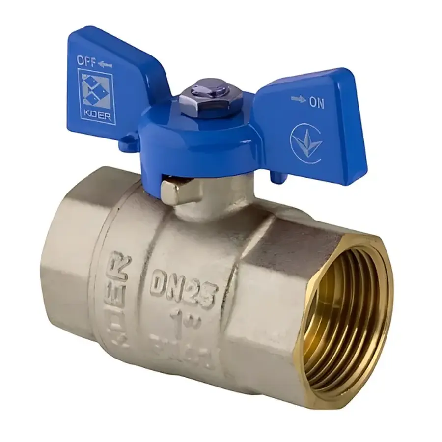 Кран кульовий Koer 1" ГГМ (KR.217.B) синій (KR2718)