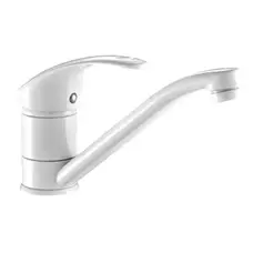 Змішувач для умивальника Haiba Mars 004 (вилив 15 см) білий (HB0253) Змішувач для умивальника Haiba Mars 004 (вилив 15 см) білий (HB0253)