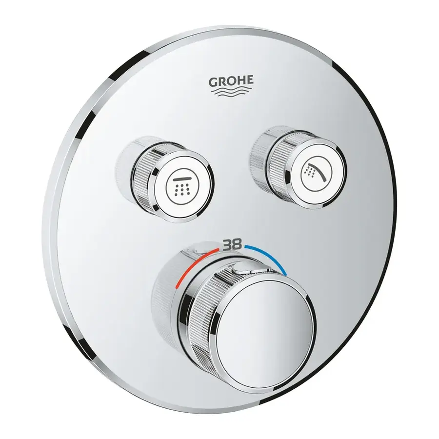 Термостат прихованого монтажу на 2 споживача Grohe Grohtherm SmartControl (29119000)