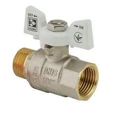 Кран кульовий KOER 1/2" ГШМ (KR.218.W) білий (KR0182)