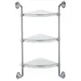 Полиця у ванну кутова скляна 3-ярусна Zerix LR1507-3 (LL1409)