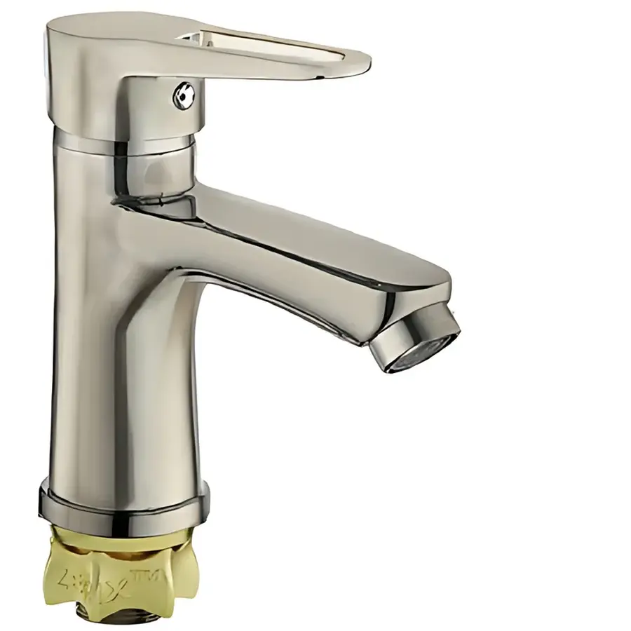 Змішувач для умивальника Zerix PUD1 045 колір нержавійка (ZX2795)