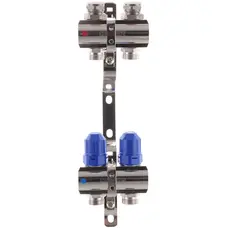 Колекторний блок з термостатичними клапанами Koer KR.1100-02 1"x2 ways (KR2628) Колекторний блок з термостатичними клапанами Koer KR.1100-02 1"x2 ways (KR2628)