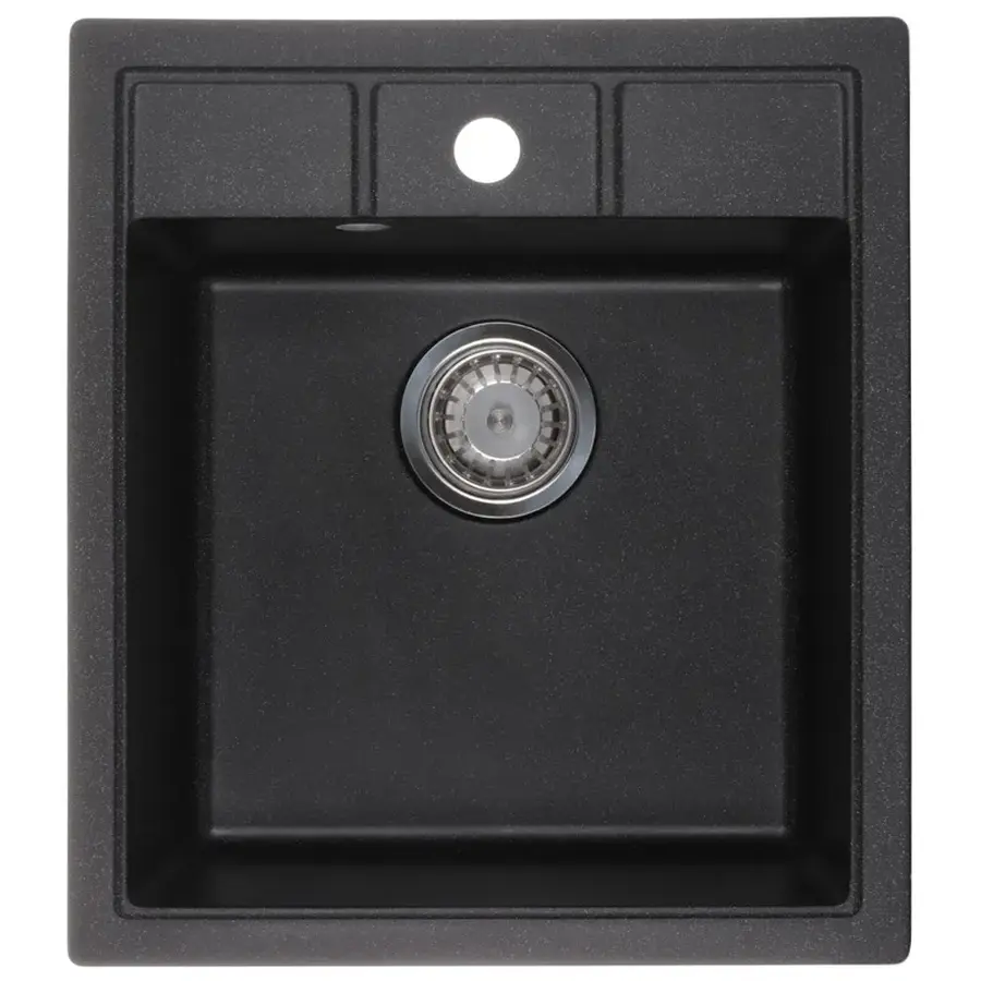 Мийка кухонна Zerix ZS-4651S-03 Чорна (ZX4564)