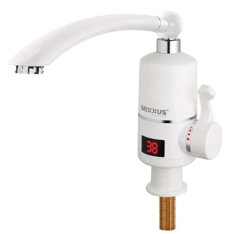Водонагрівач 3 kW проточний з індикатором температури, RESET, на мийку MIXXUS Electra 120-E (MI2745)
