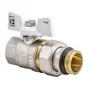 Кран з американкою 3/4" "антіпротечка"(Koer KR.227.W-Gi) білий (KR0192)