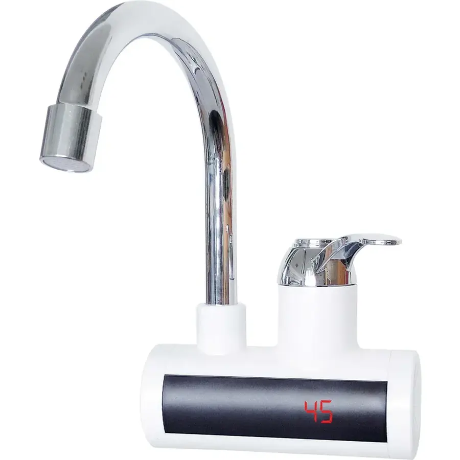 Водонагрівач НАСТІННИЙ 3,3 kW проточний, з індикатором температури ZERIX ELW21-EW (ZX4657)