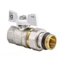 Кран з американкою 1/2" "антіпротечка" (Koer KR.227.W-Gi) білий (KR0190)
