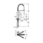 Змішувач для кухні з гнучким виливом Grohe Eurocube (31395DC0)