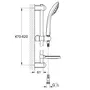 Душовий гарнітур зі штангою, 1 режим струменю Grohe Euphoria (27266001)