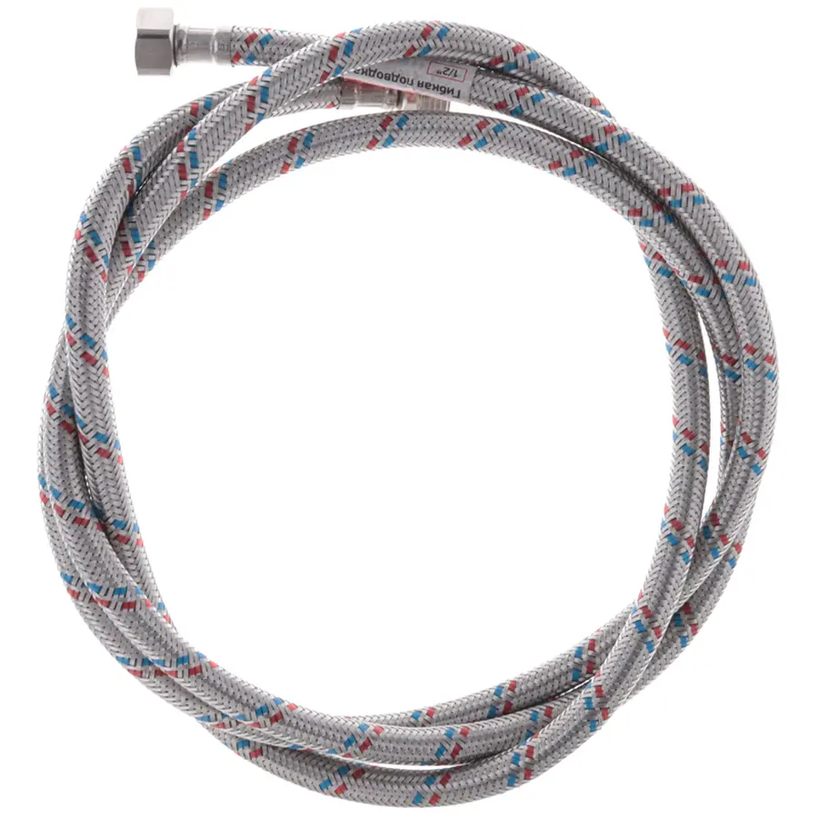 Гнучкий шланг для підключення води гайка 1/2'' - Штуцер 1/2'' (200 см) Zerix (ZX1569)