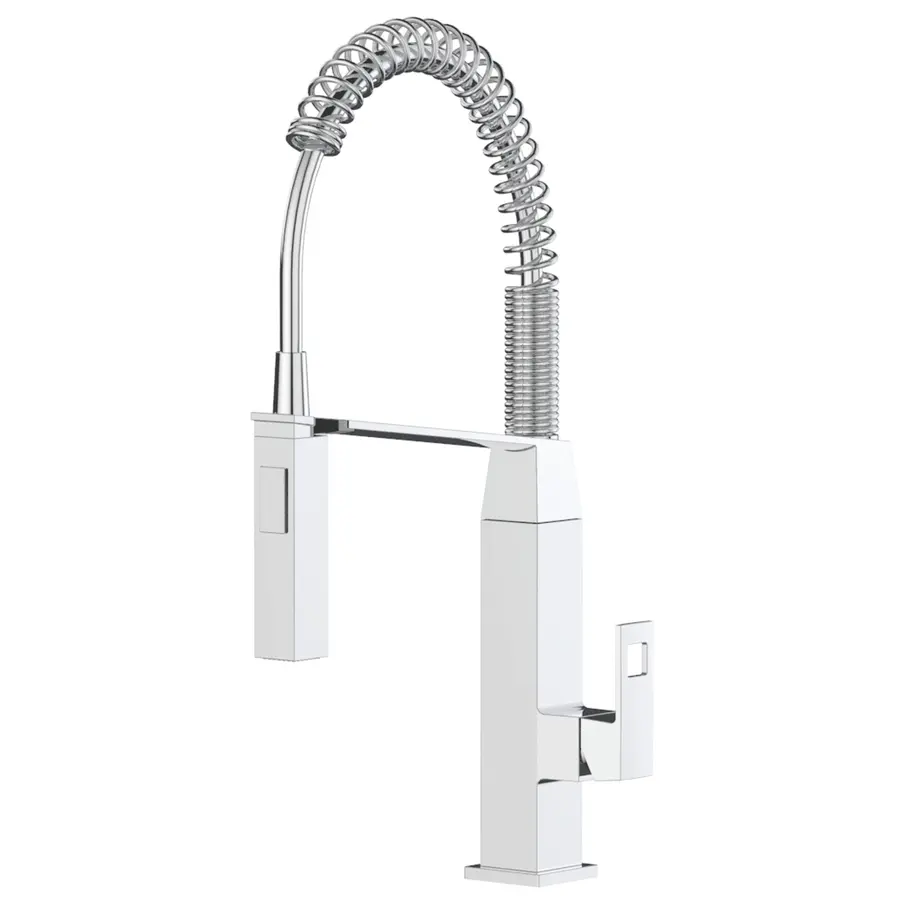 Змішувач для кухні з гнучким виливом Grohe Eurocube (31395000)