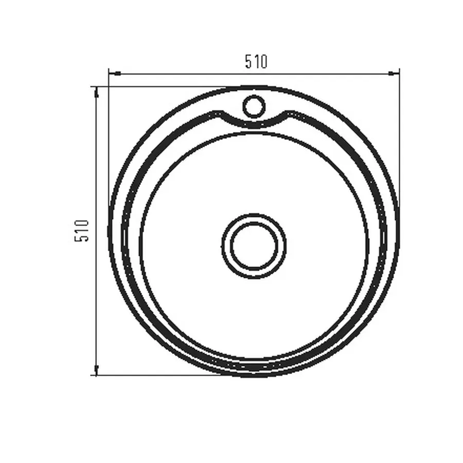 Мийка кухонна Zerix Z510-06-180P (polish) (ZS0559)