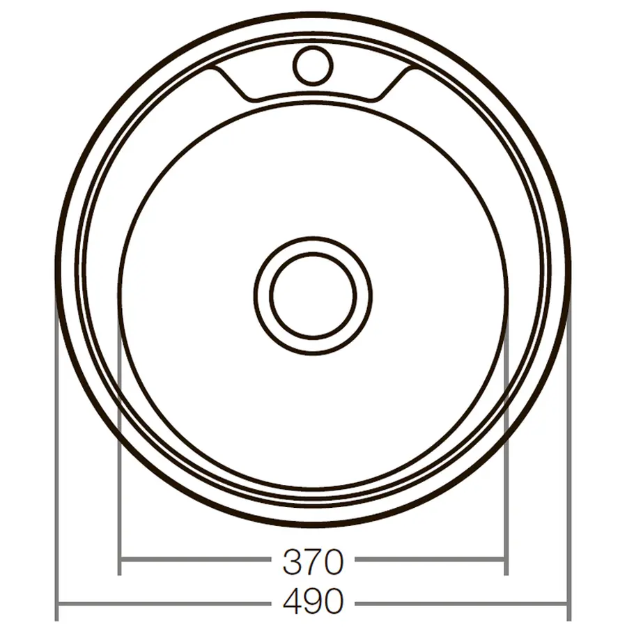 Мийка кухонна Zerix Z490-08-180D (decor) (ZX1585)