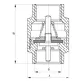 Кран кульовий Koer 1/2x1/2 (KR.512) (KR0008)