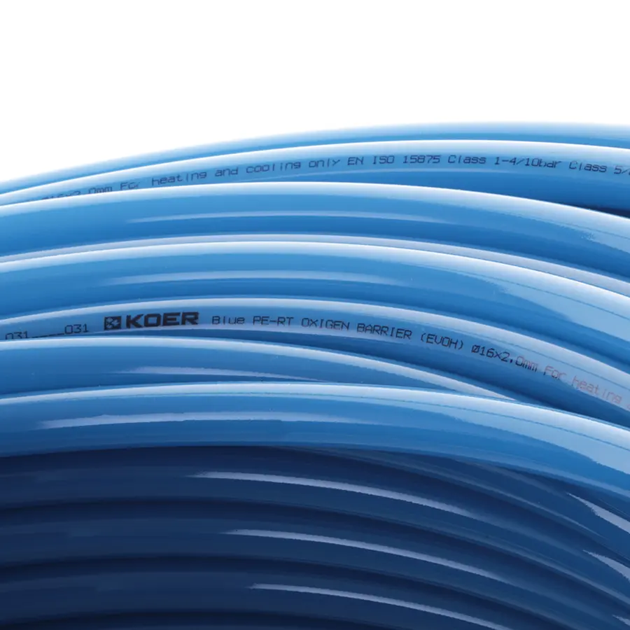 Труба для теплої підлоги з кисневим бар'єром Koer PERT EVOH 16*2,0 (Blue) (200 м) (KR3090)