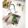 Змішувач для кухні з гнучким виливом Grohe Eurocube (31395000)