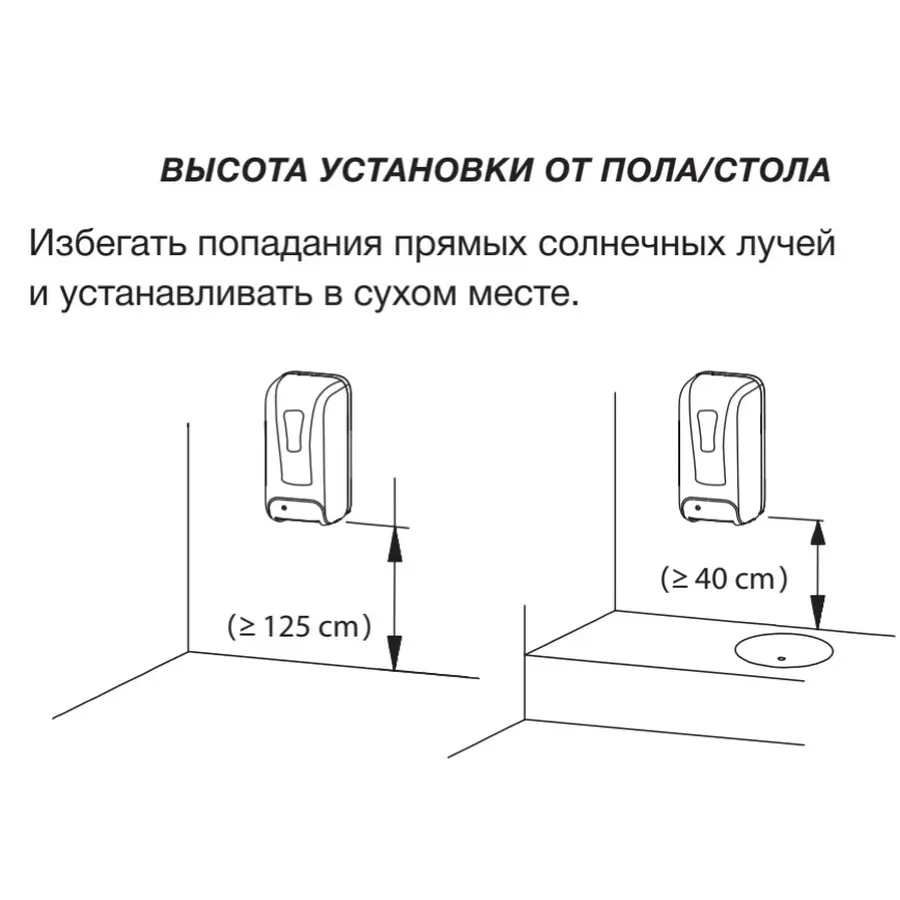 Дозатор безконтактний Zerix TSD-001-A (для антисептика) (ZX3248)