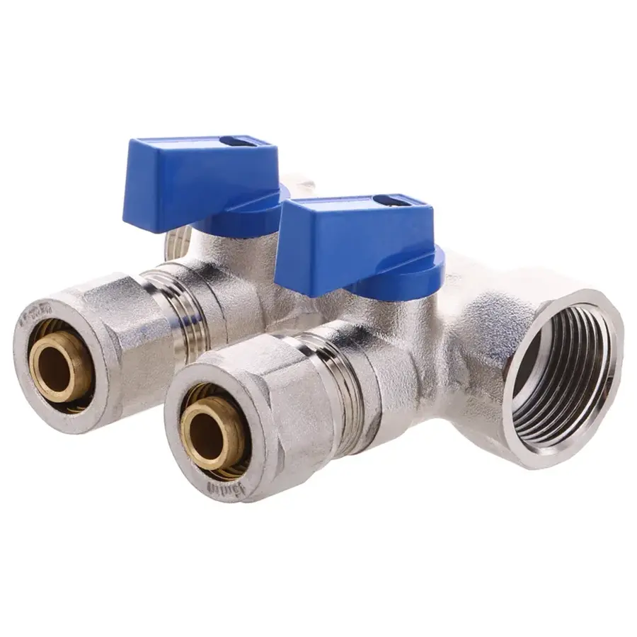 Колектор для теплої підлоги з фітингом Koer KR.1125-2 3/4"x2 ways (KR2835)