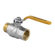 Кран кульовий Nolf NF.622 - 1" FM ГШВ YELLOW, ручка "важіль" жовта (NF2938)