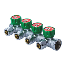 Колектор вентильний з фитингом Koer KR.1121-4 3/4"x4 ways (KR2652)