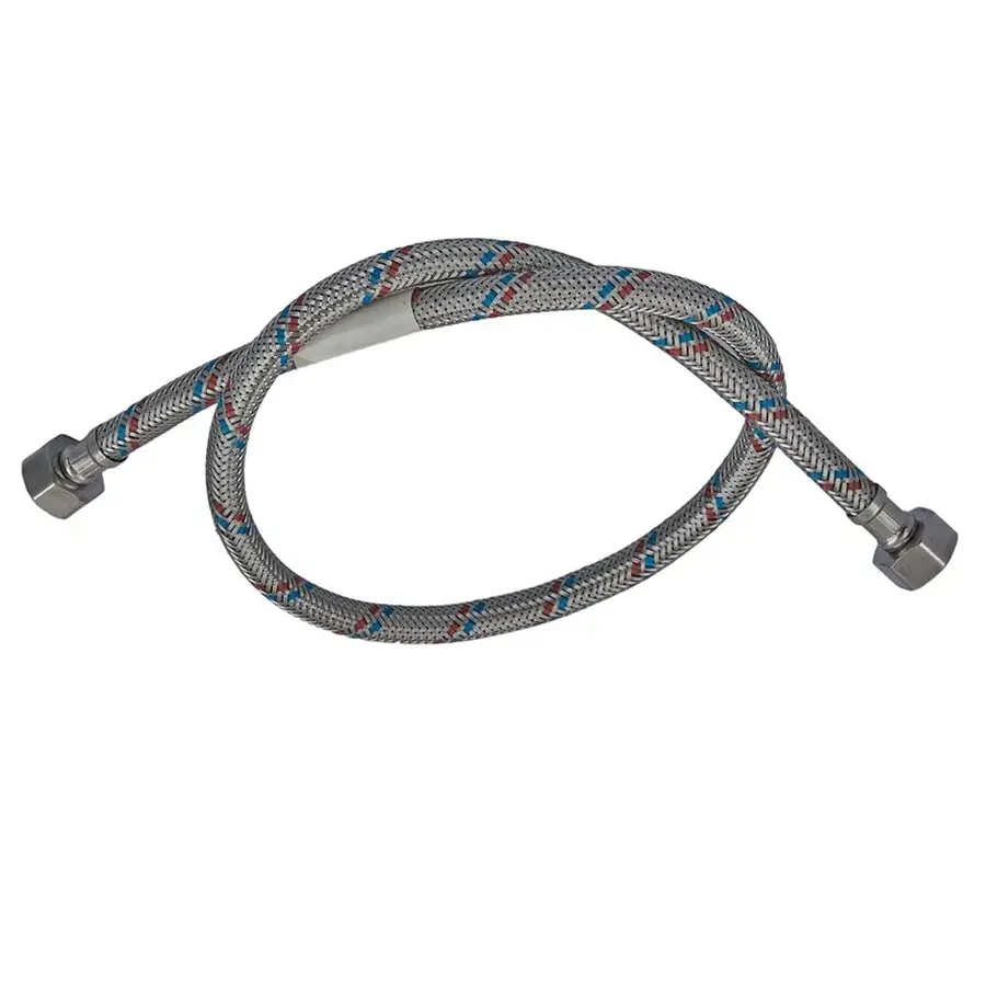 Гнучкий шланг для підключення води гайка 1/2'' - гайка 1/2'' (180 см) Zerix (ZX1557)